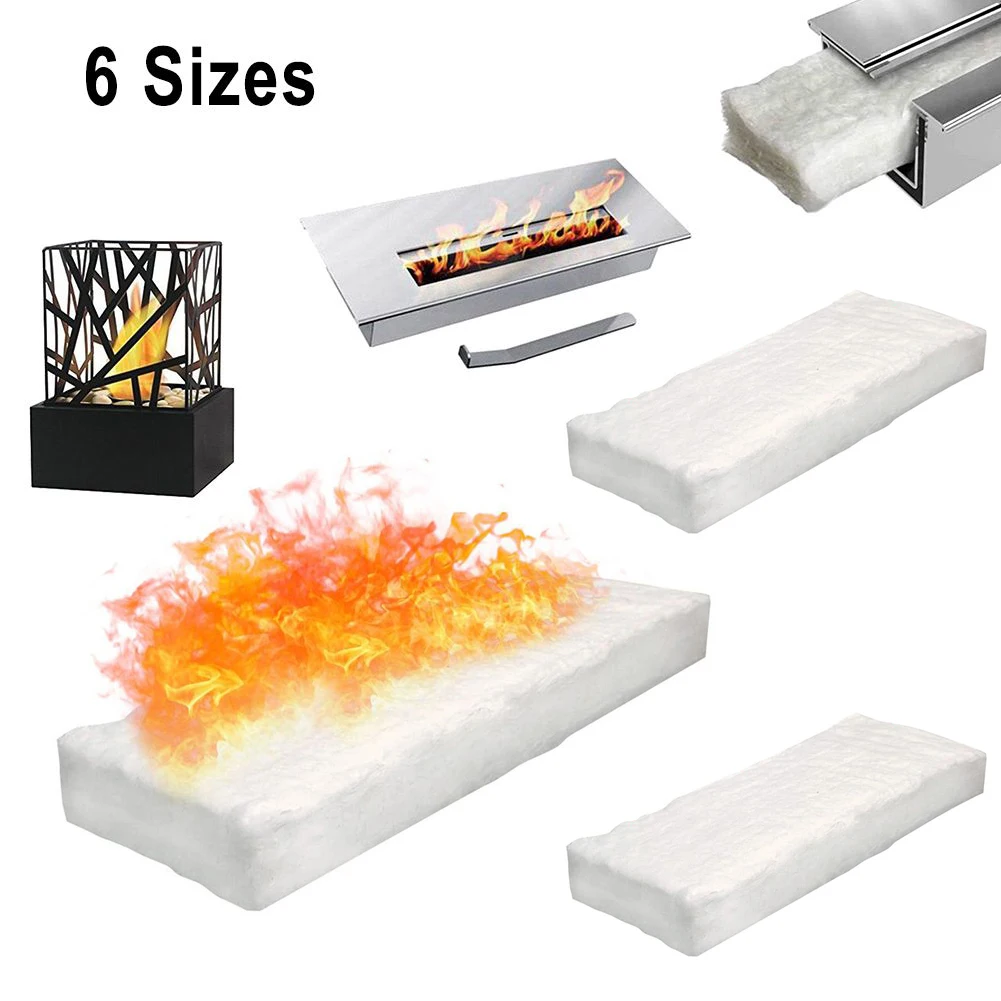 

3pcs Calcium-magnesium-silicate Fibres Firplace Firebox Safety Bio Fire