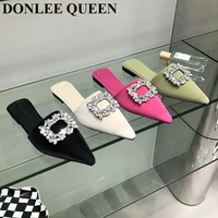 rhinestone slippers women fashion outdoor slides mules shoes for woman causal flip flops flats slippers ladies dress shoes mujer