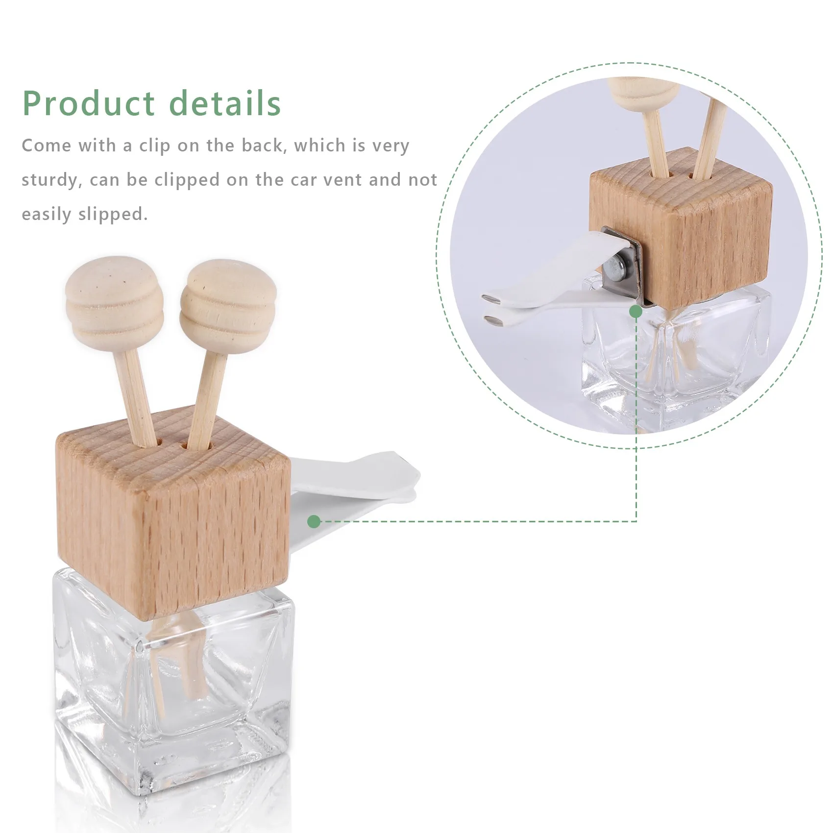 10 шт. автомобильные флаконы для духов с зажимом вентиляции