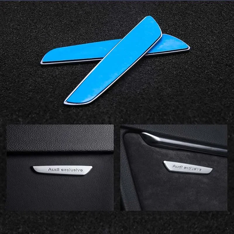 Металлический цинковый сплав для Audi Exclusiver Автомобильные наклейки Sline A3 A4 A5 A6 Q3 Q5 Q7