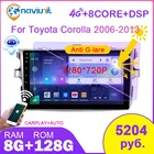 магнитола 2 din android 10 с экраном автомагнитола для Toyota Corolla E140150 2006-2013, интеллектуальная система, мультимедийные видеоплееры, стерео Carplay автомагнитола блютуз автозвук Навигация 2DIN DVD Навигатор