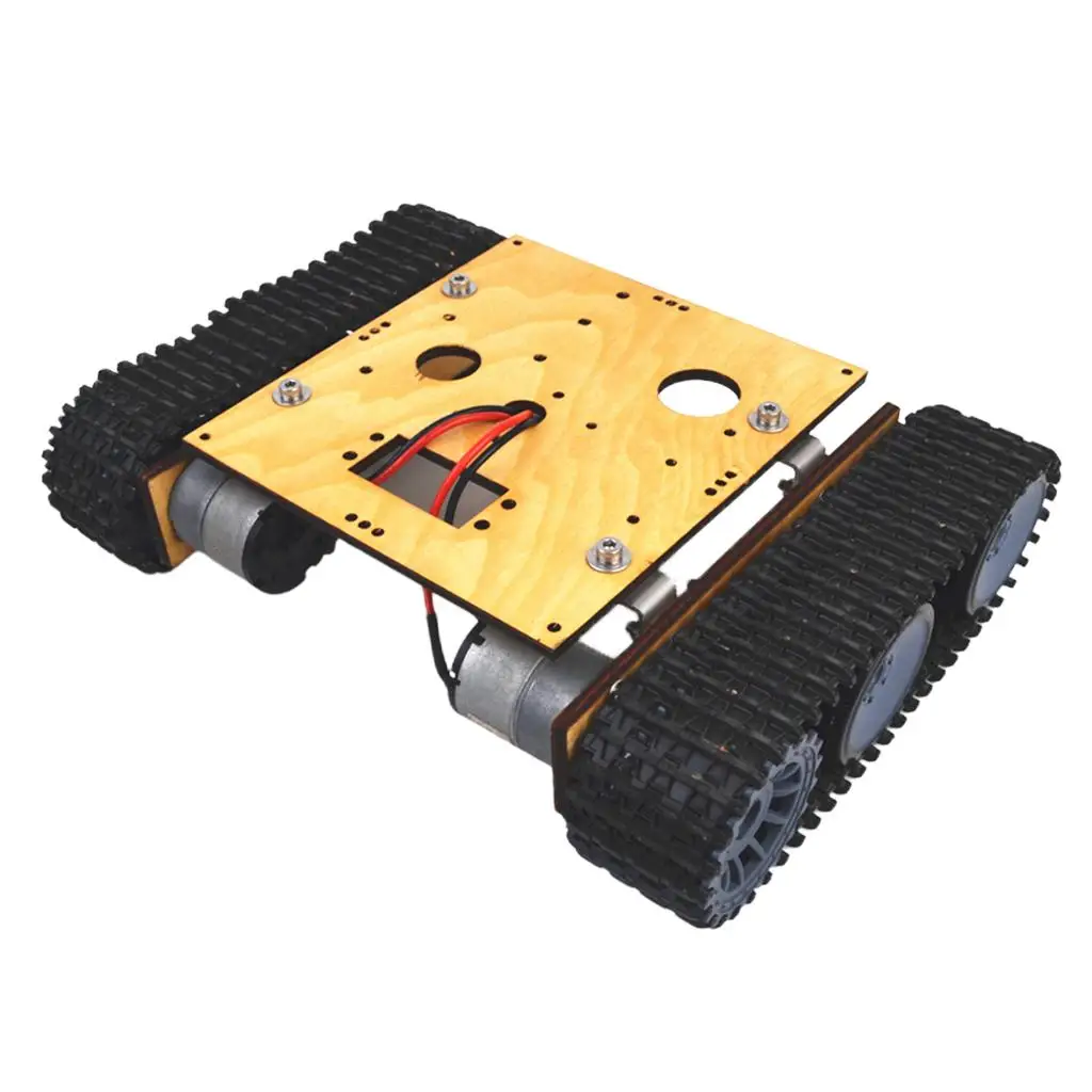 

Motor Tank Car Chassis with Track Crawler Wheels - Kids Science Educational Toys DIY Accessories