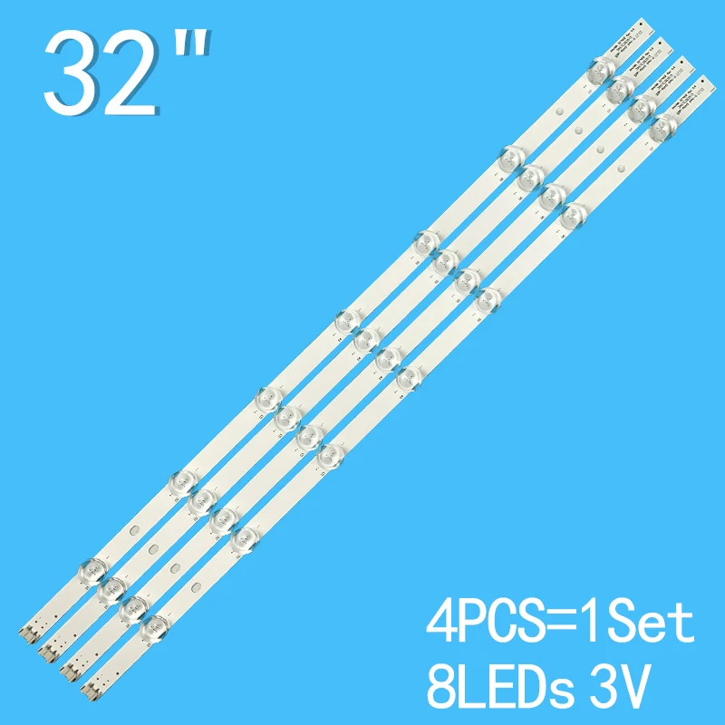 Nuovo 4 Pz * 7Led 3V 630Mm Per Lg 32 "Tv 32 Ls315H 32 Ls3450 Innotek 32" Nde Rev0.4 Array-0.1-7Led-Rev0.2 331537502