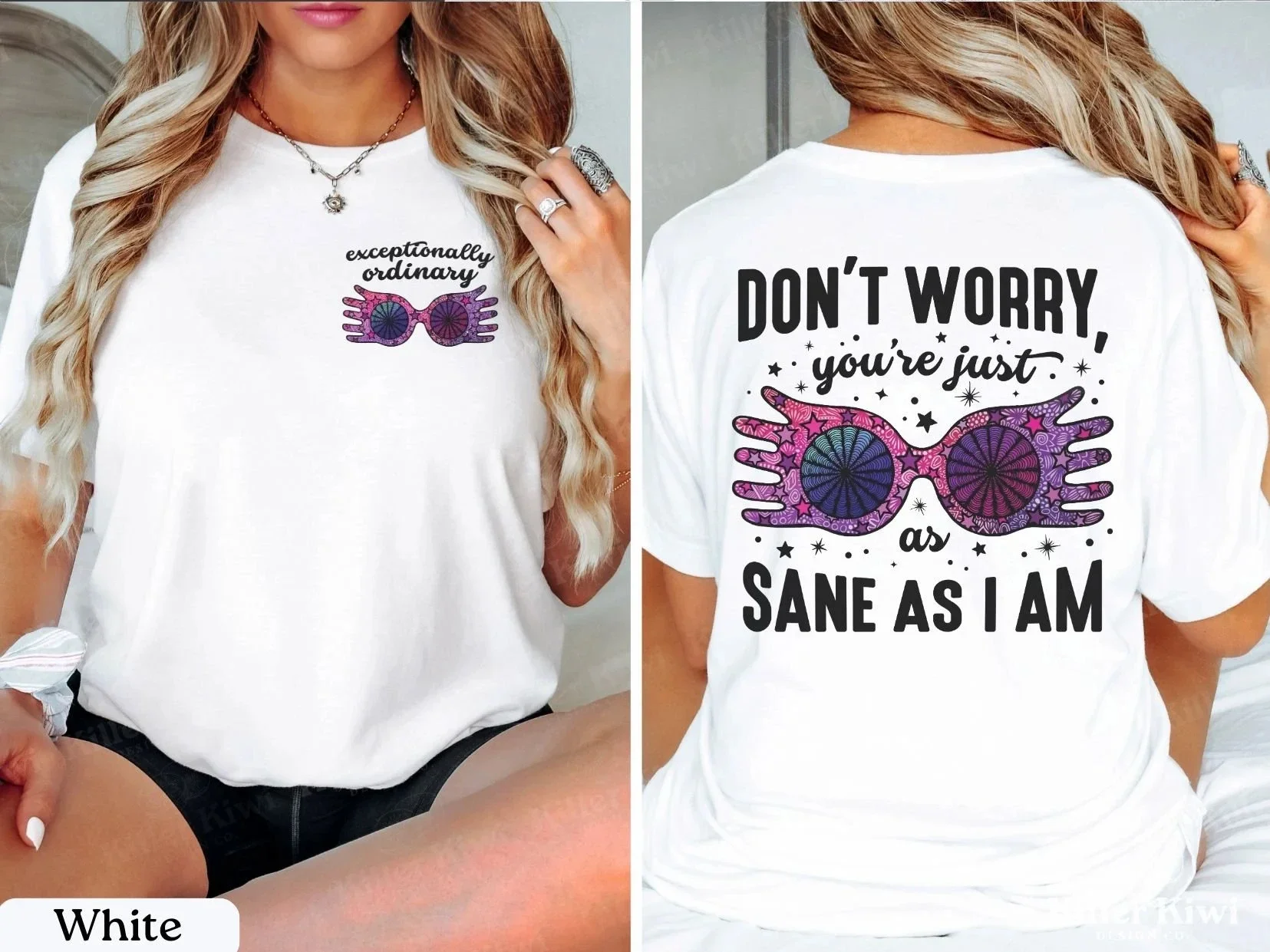 Футболка с изображением изогнутой сетки персонажа из мультфильма