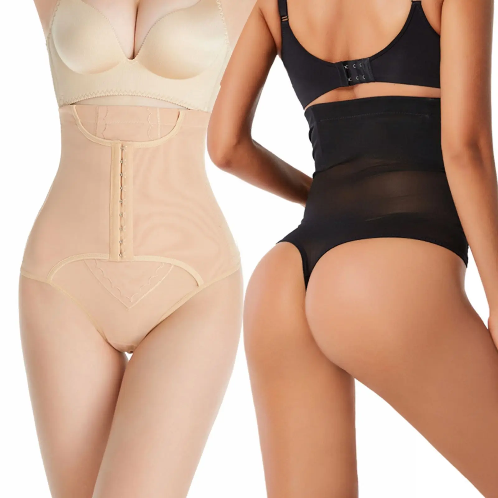

Women's Tummy Adjustable Panties Shapewear Butt Lifter Short High Waist Trainer Slimming Body Shaper Short