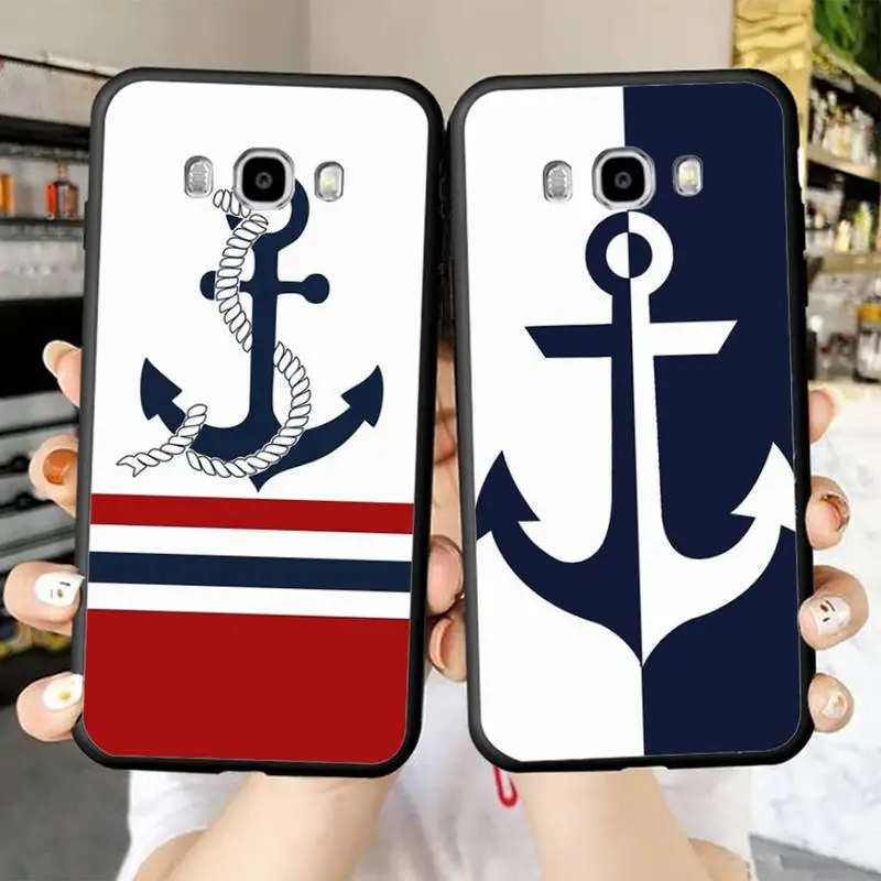 

Nautical anchors Phone Case for Samsung J 2 3 4 5 6 7 8 prime plus 2018 2017 2016 core