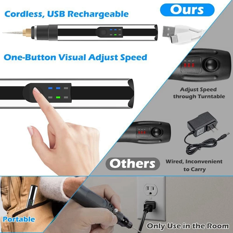 Электрический гравер набор ручек мини-шлифовальный станок сверлильный для