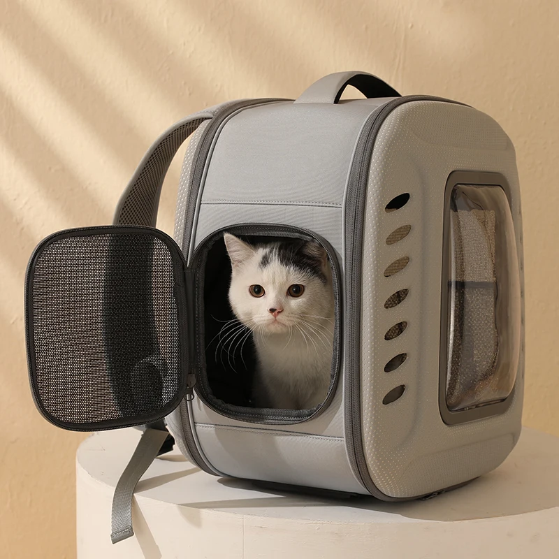 

Переноска для домашних животных, Воздухопроницаемый рюкзак на плечо для маленьких собак и кошек, переносная складная сумка для путешествий