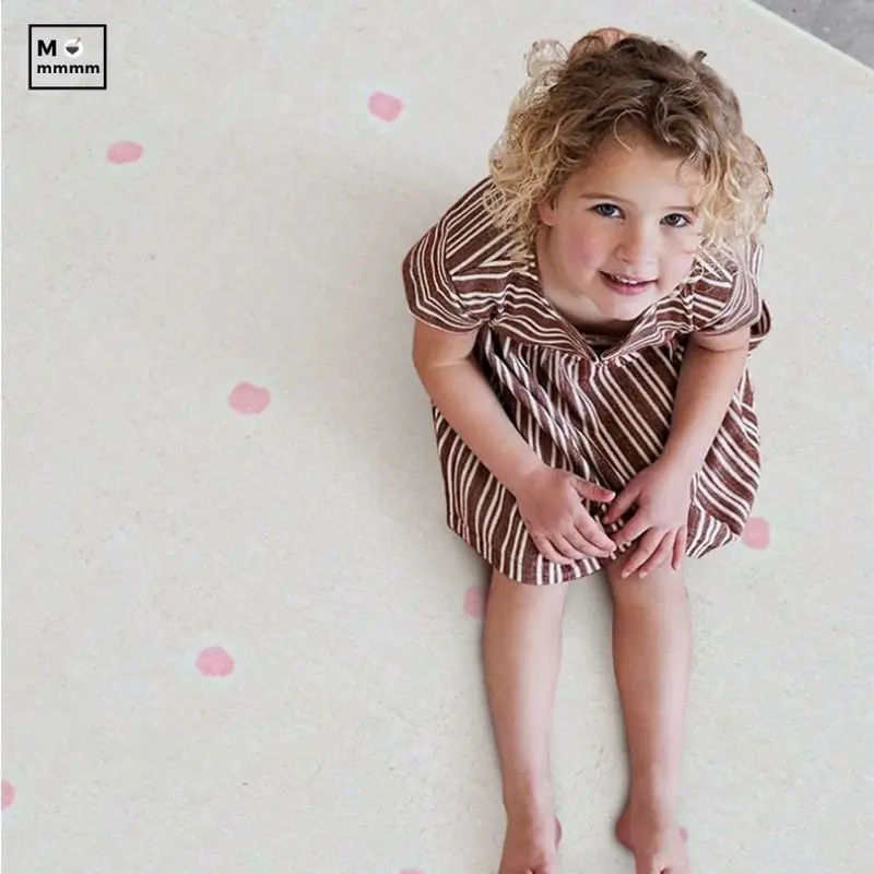 Пушистый детский игровой коврик для детей мягкий ног белый плюшевый детской