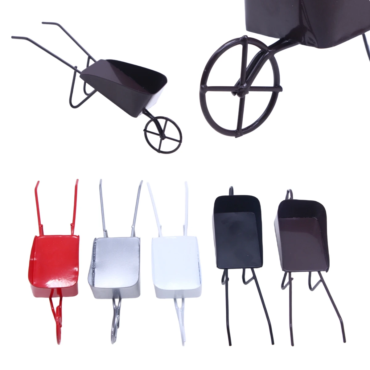 1 шт. кукольный домик мини-железный художественный ручной толкающий маленький