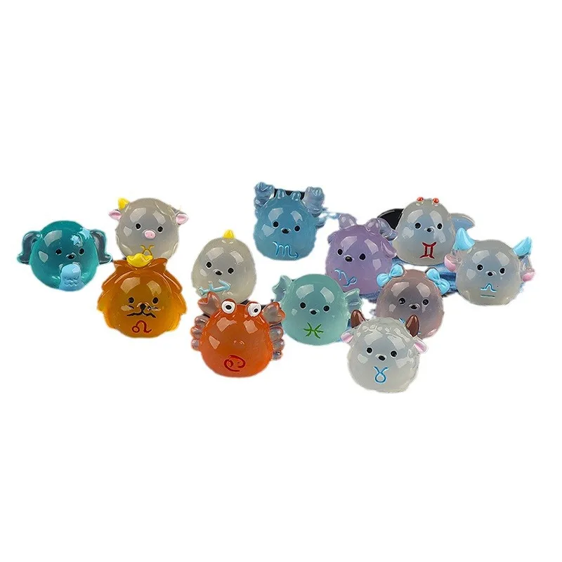 Светящаяся в темноте Смола 12 знаков зодиака созвездий 3D светящаяся кукла