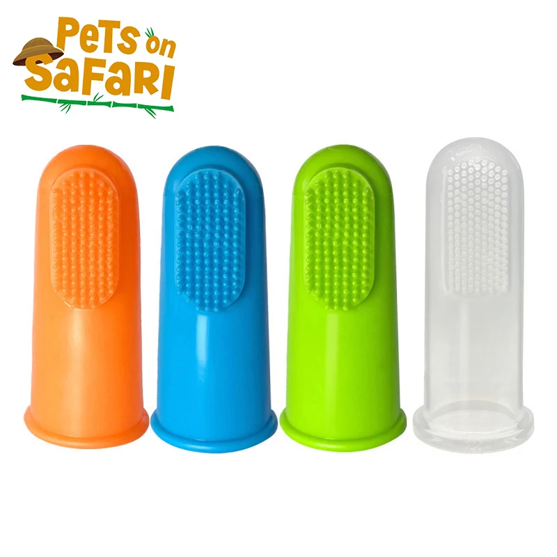 

Pet Dog Soft Toothbrush Cat Finger Brush Teeth Bad Breath Cleaning Tool Puppy Healthy Care Supplies Safety Tooth Brush