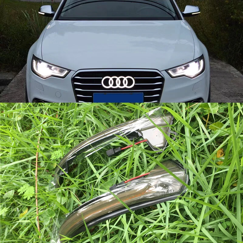 

Световой сигнал для Audi A6 C7 C7.5 4G RS6 Sline S6 2013-2018, светодиодный динамический поворотный зеркальный поворотник, запчасти для тюнинга
