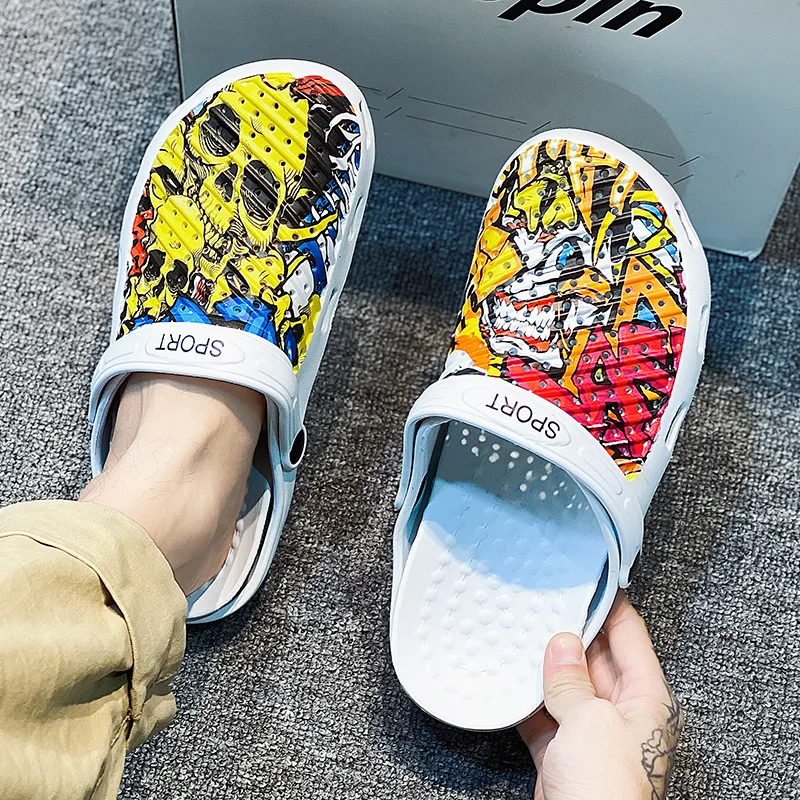 

Big Size 49 Men's Sandals EVA Material Men's Clogs Men's Sneakers Men's Slippers Home Design Exsuryse Garden Shoes Beach Sandals