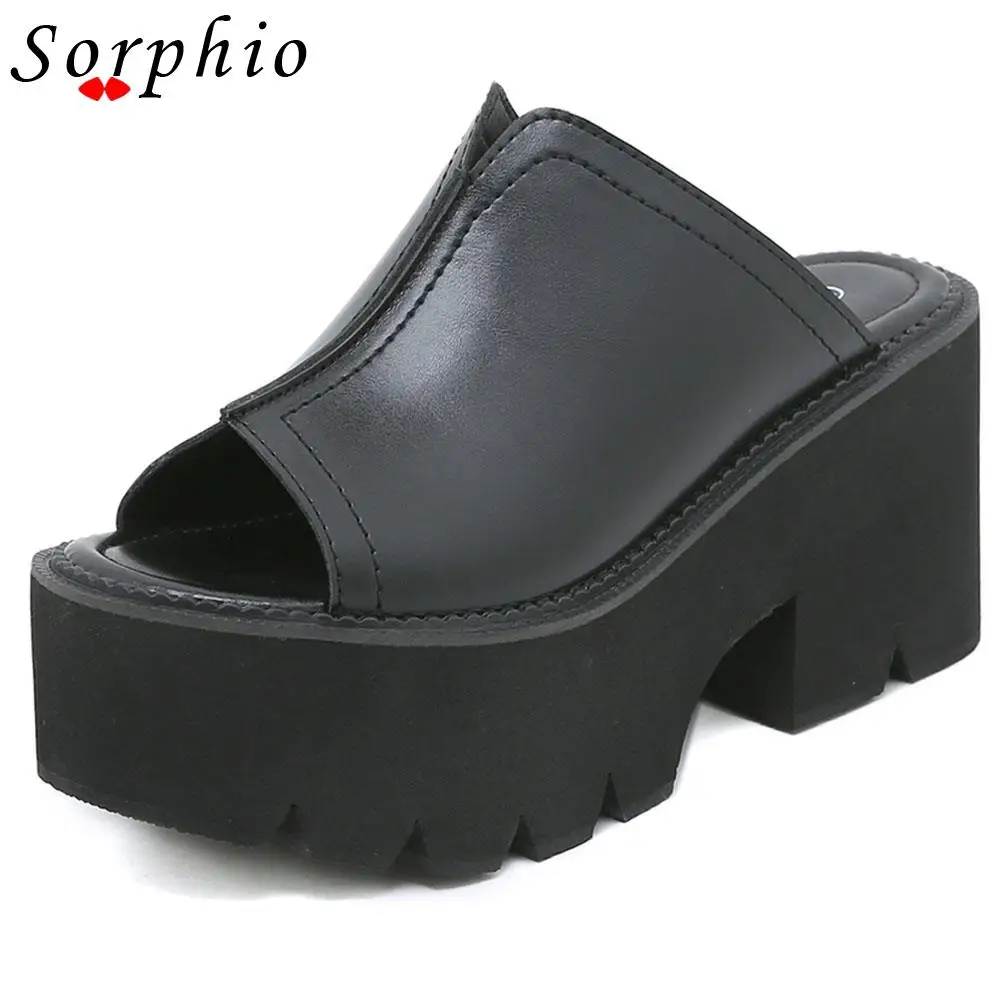 Женские тапочки Sorphio модные удобные повседневные готические сандалии женская