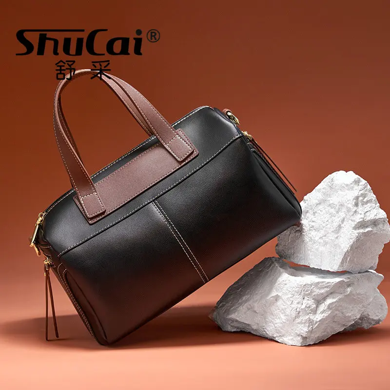 

Новинка 2022, Бостонская сумка, кожаные сумки большого объема, стильная сумка через плечо, подушка, сумка для женщин