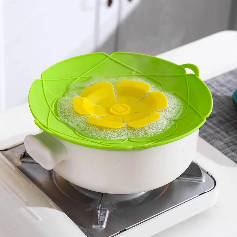 

Silicone Lids Covers Pot Pan Spill Stopper Flower Cookware Cooking Tools Kitchen Gadgets Accessories Supplies