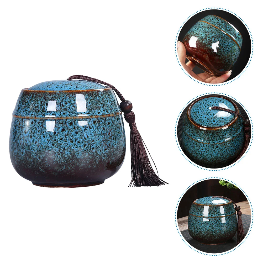 

Tea Ceramic Jar Storage Canister Jars Loose Canisters Sugarcontainer Coffee Tin Condiment Kitchen Box Candy Can Pot Seasoning