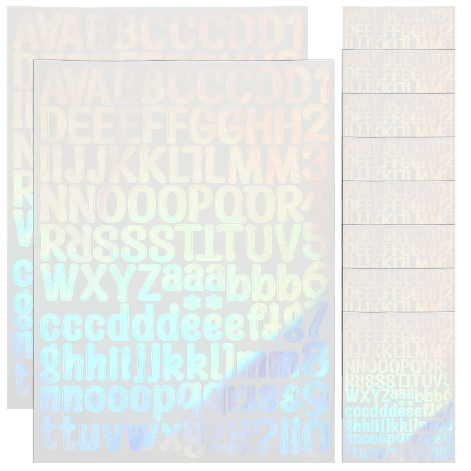 

10 Sheets Letter Stickers Adhesive Labels Number Mailbox Reflective Numbers Self Water Proof Vinyl Small Letters