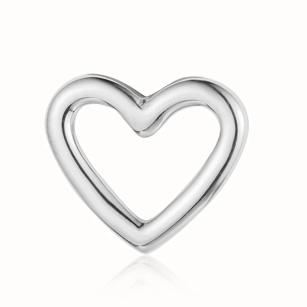 3 шт./лот подвески в форме сердца из нержавеющей стали для ключей