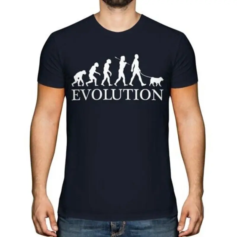 Фото Футболка Norwegian Elkhound Evolution De l'Homme Top Chien Walk №1