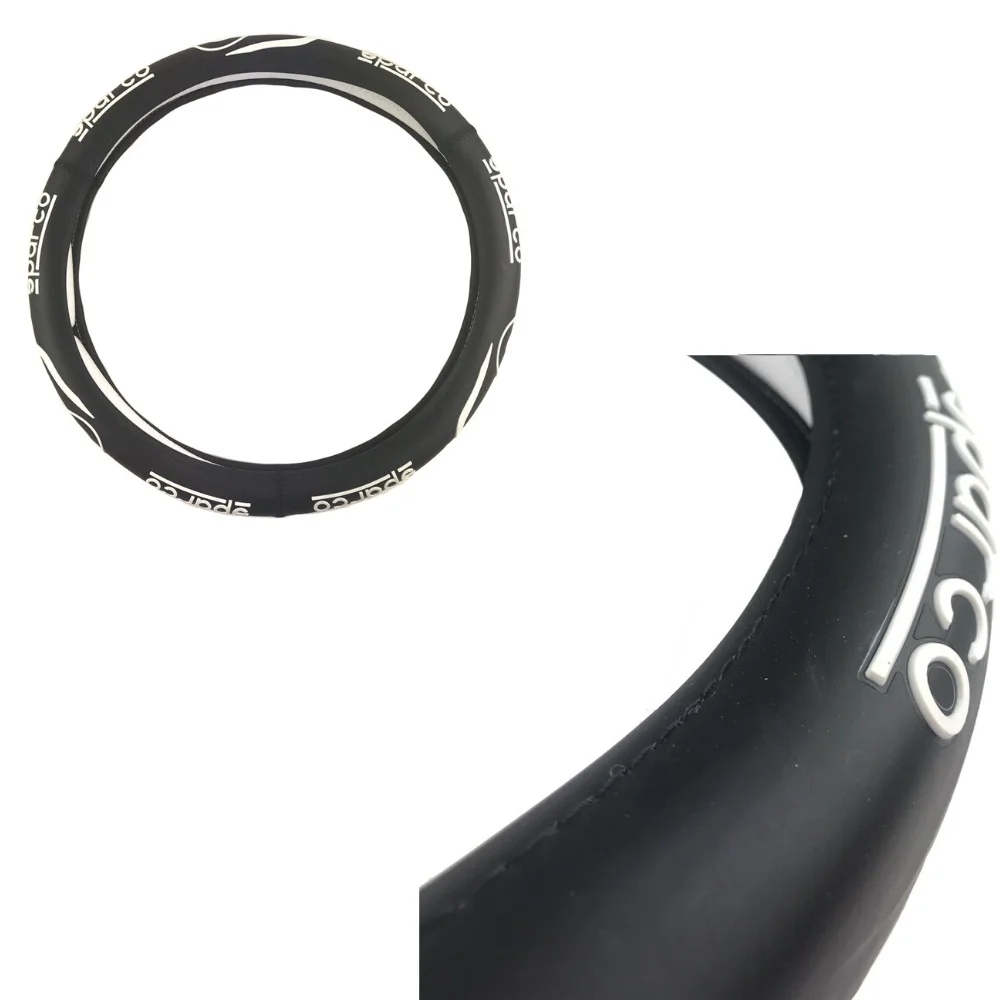 

Steering wheel cover 38 cm Sparco design black/white/DIKI364-SB