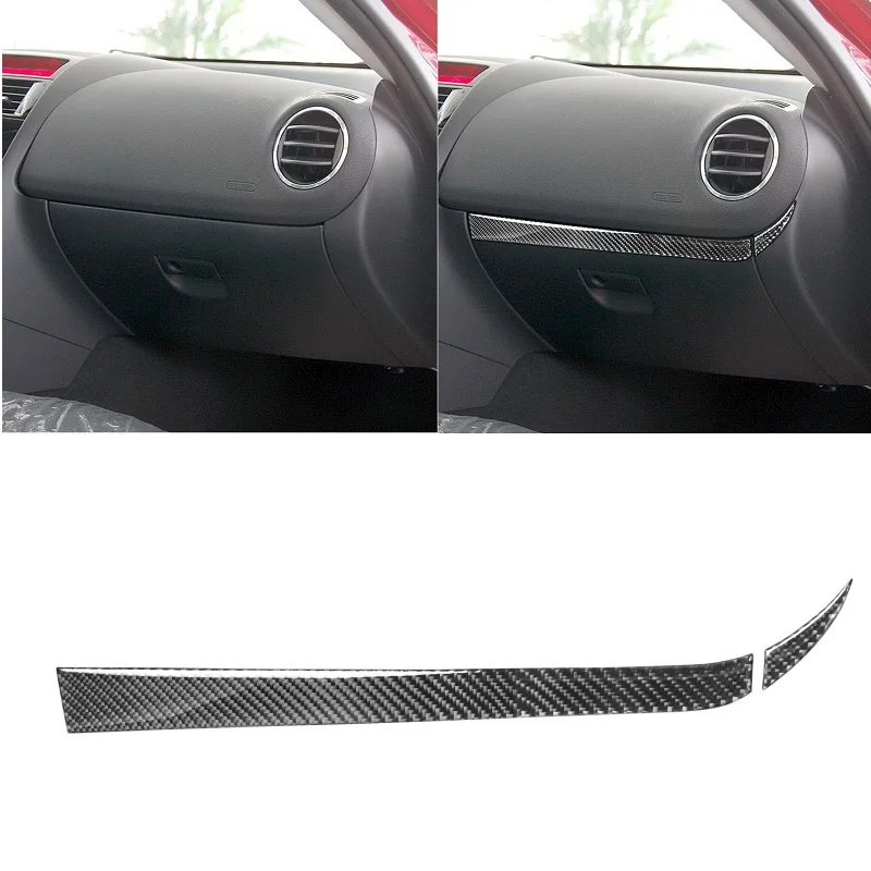 

Carbon Fiber Co-pilot Storage Dash Trim Strip Frame Modified Interior Sticker Car Accessories Fit For Mazda RX-8 RX8 2004-2008