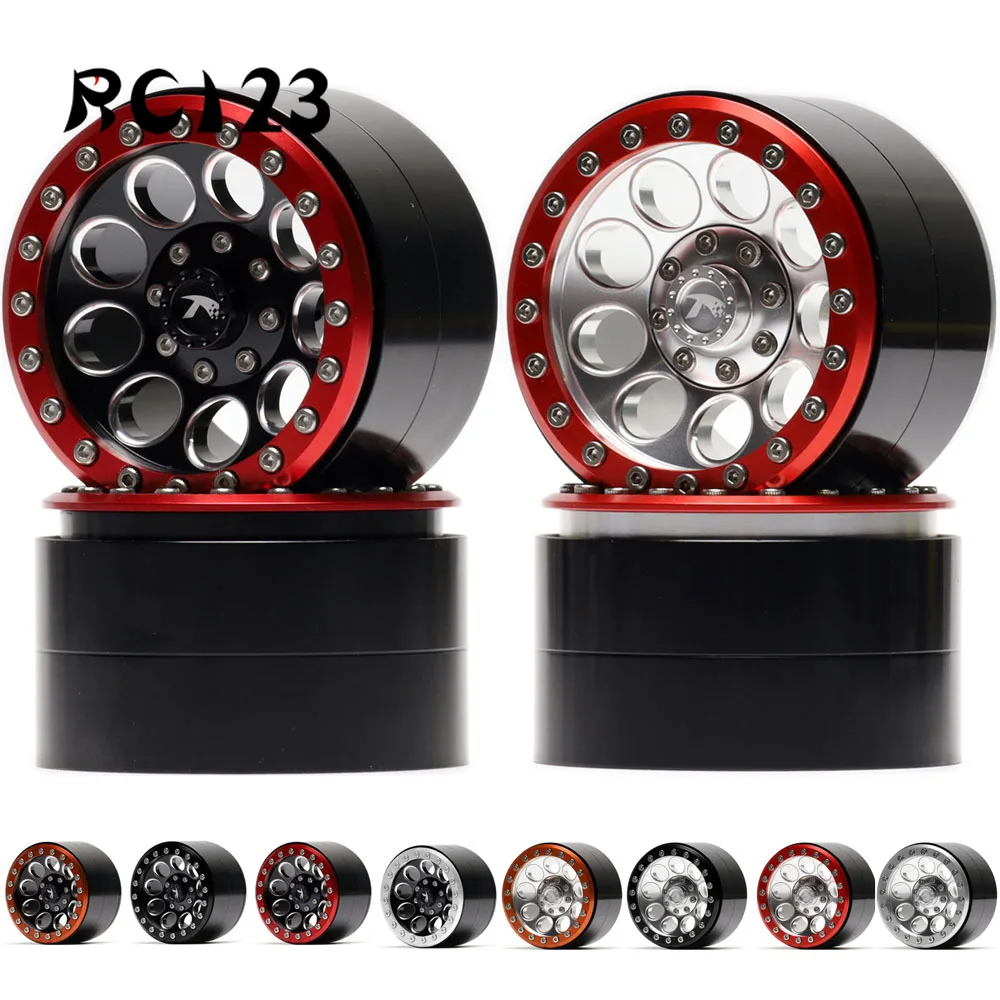 4P Aluminum 2.2 Inch Beadlock Wheel Rim Hub Fit FOR RC Rock Crawler Axial SCX10 RR10 Wraith 90048 90018 TRX4 TRX-4 KM2 NEW ENRON