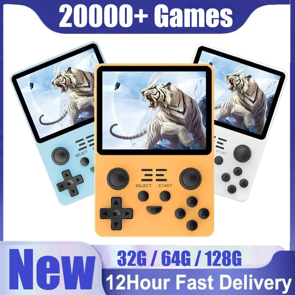 

Retro Portable Mini Handheld Video Game Console 3500mAh 3.5 Inch RGB20S LCD Kids Color Game Player Built-in 20000+ games