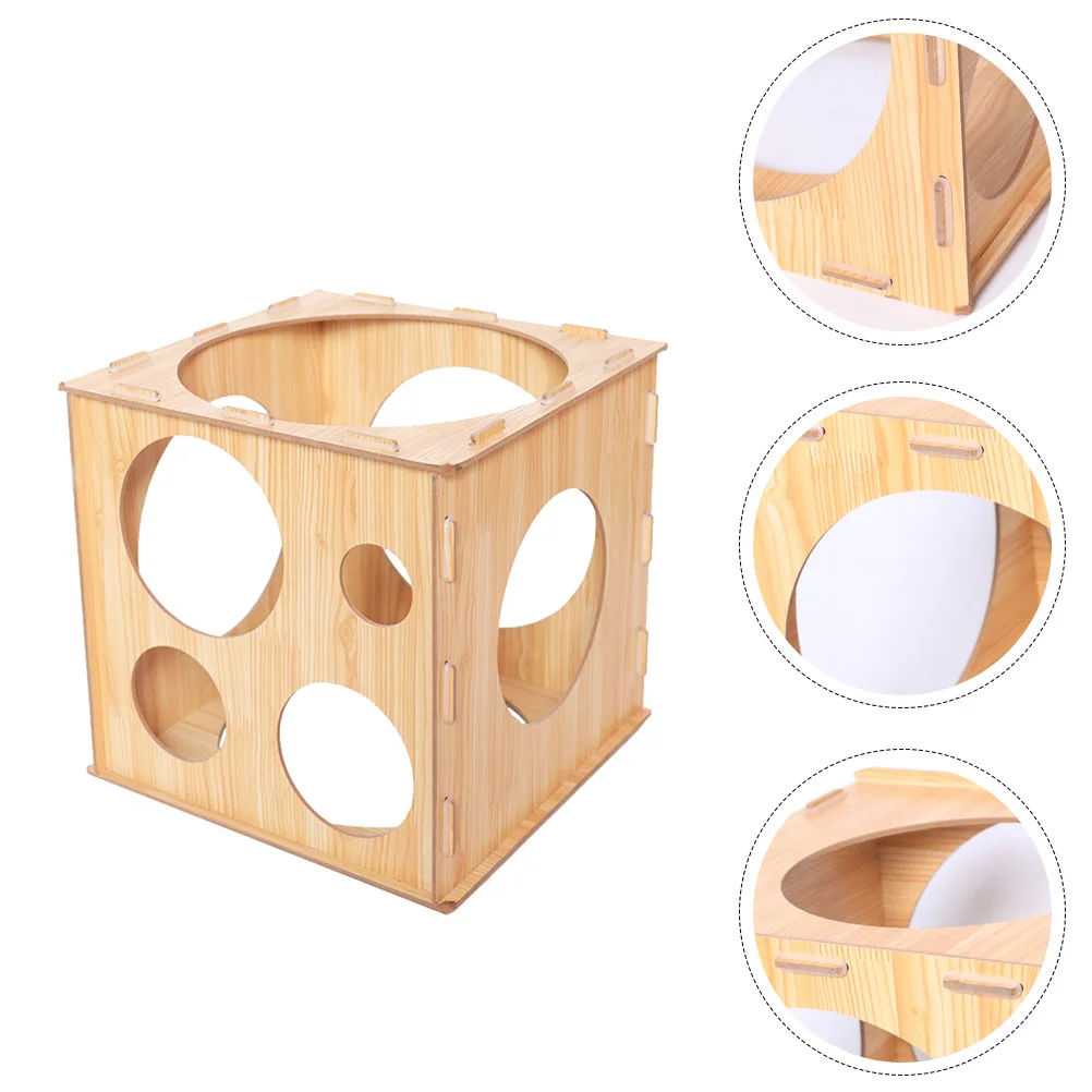 

Balloon Sizer Box Measuring Cube Sizes Tool Wood Measurement Collapsible Size Diy Unfinished Template Ballon Arch Ruler Stuffer
