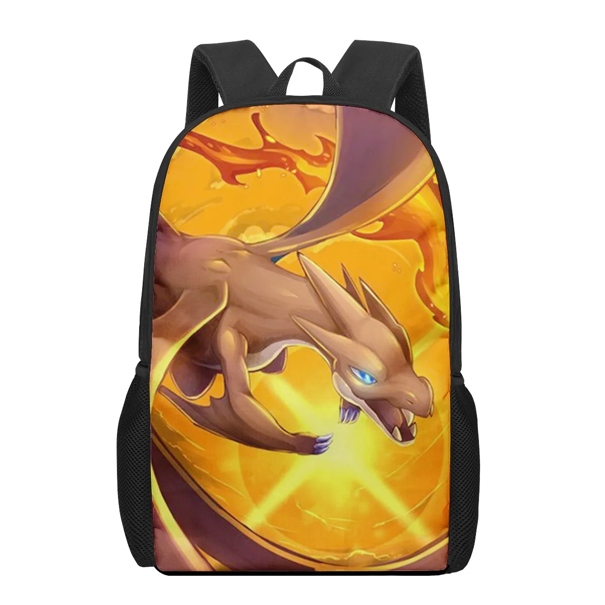 Pokemons-Blue-Guide-Eevee-Pokeballs 3D Print School Bags for Boys Girls Primary Students Backpacks Kids Book Bag Satchel Back