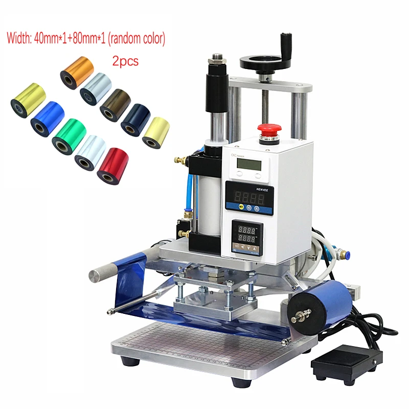 

LY PVC Card Book Leather Paper Wood Custom Logo Embossing pneumatic Hot Foil Stamping Machine Heat Press Machine
