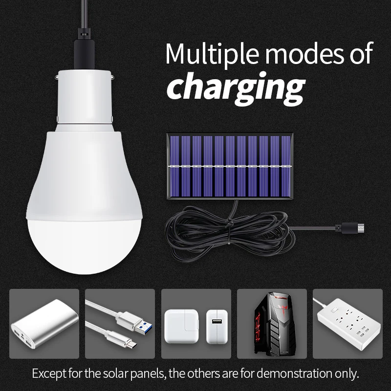 Портативный аккумуляторный фонарик на солнечной батарее CanLing