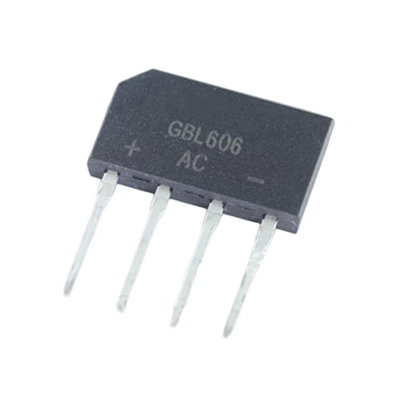 

5/10Pcs Bridge Rectifier GBL606 GBL608 GBL610 GBL406 GBL408 GBL410 Flat Bridge Bridge Stack Cutable Feet