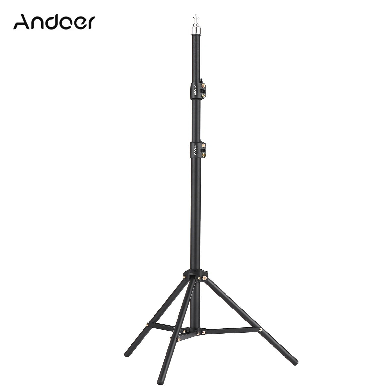 

Andoer 2,1 м штатив с металлическим светильник Регулируемая подставка для фотографии штатив для студии софтбокс с отражателем светодиодный видео светильник