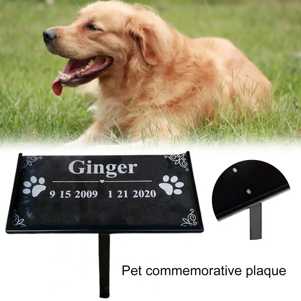 

1 Набор практичный маркер на кладбище для собак, металлический маркер на столбик для домашних животных, устойчивый к ржавчине, памятный доми...