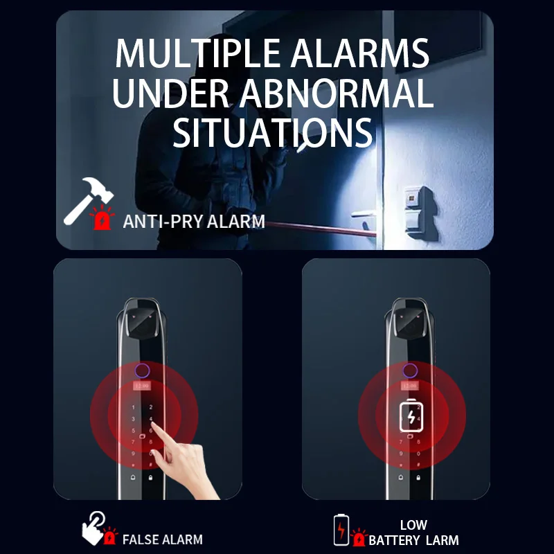 Умный дверной замок с 3d-камерой биометрический электронный со сканером