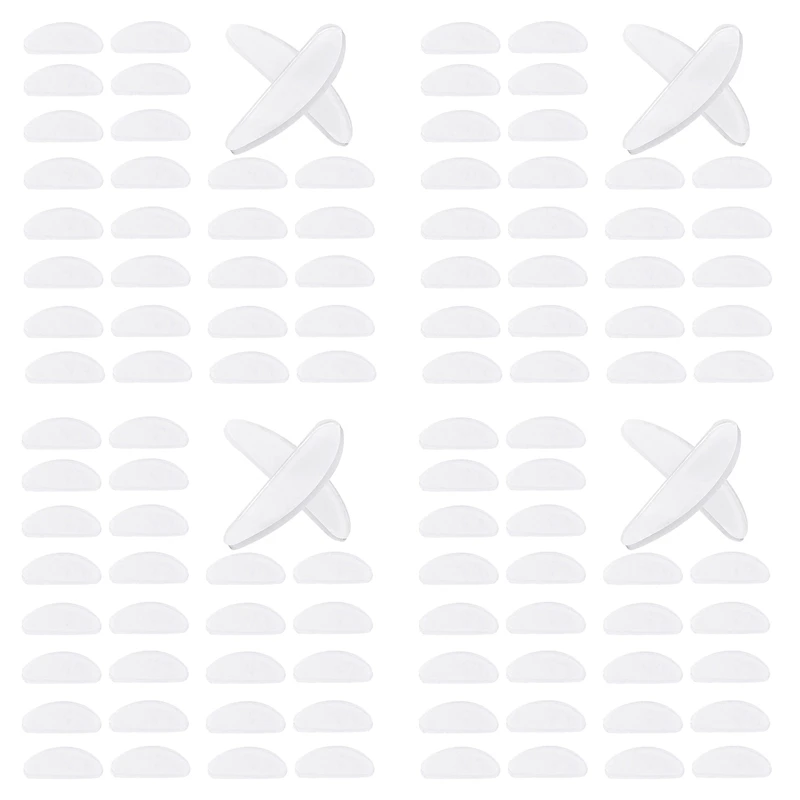 

NEW-72 Pairs Eyeglasses Nose Pads Glasses Adhesive Silicone Anti-Slip Nosepads For Eyeglass Glasses Sunglasses