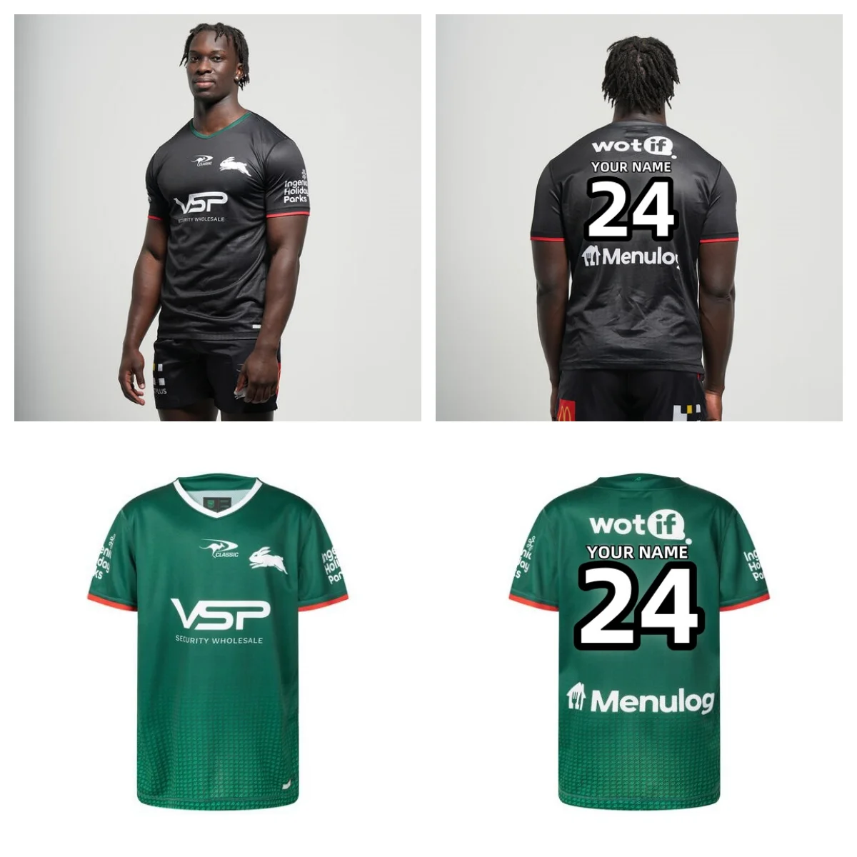 Домашняя тренировочная рубашка South Sydney Rabbitohs 2025 S-5XL