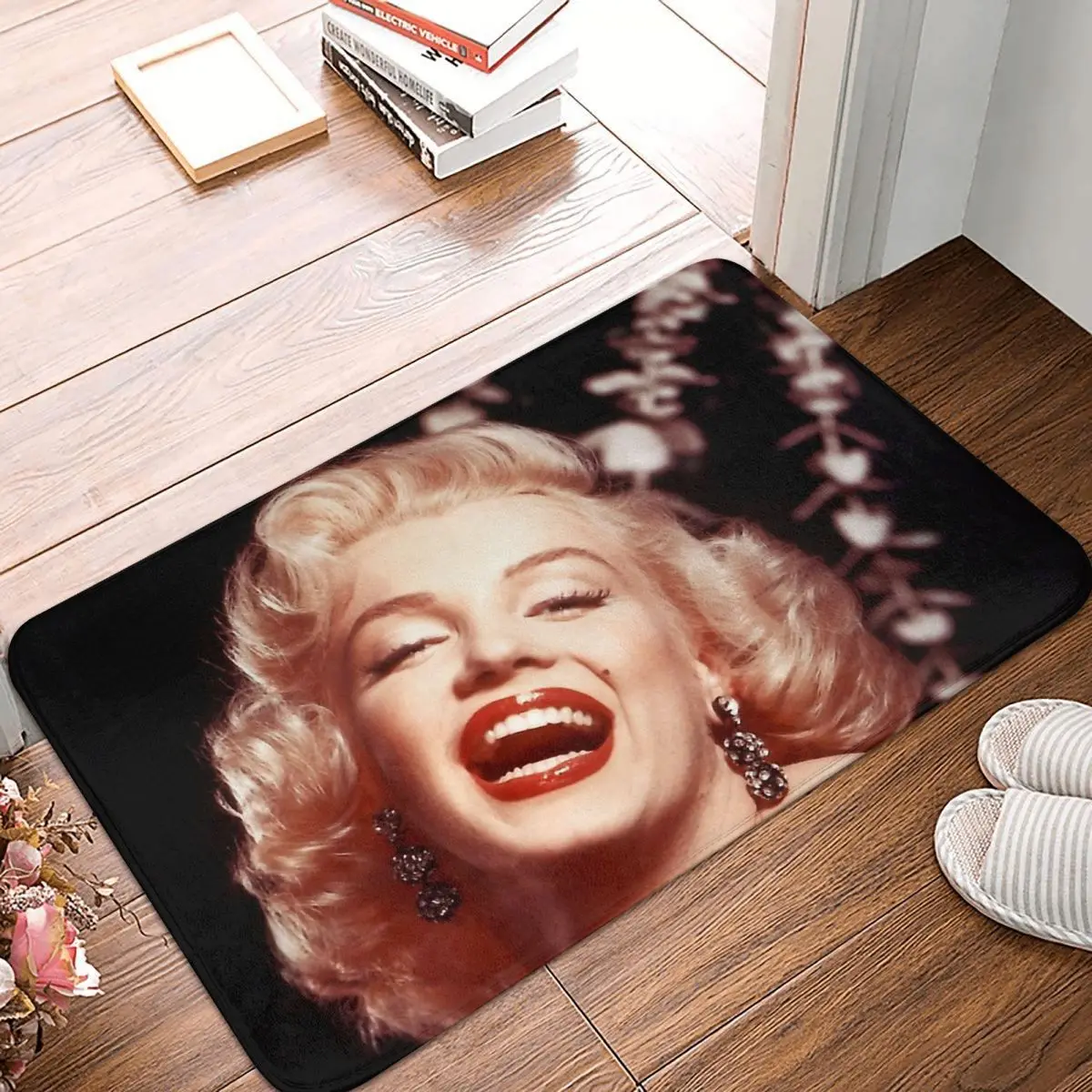 

Marilyn Monroe Sexy Goddess Bath Mat Beautiful Smile Doormat Kitchen Carpet Balcony Rug Home Decoration