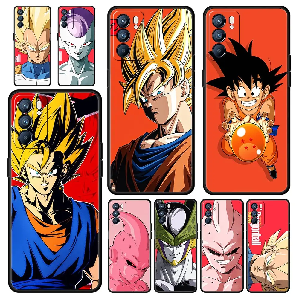 

Dragon Ball Cartoon Sun Phone Case For Realme 8 7 6 Pro C21 C3 C11 Shell Oppo A53 A52 A9 A54 A15 A95 Reno7 SE Reno6 Pro 5G Cover