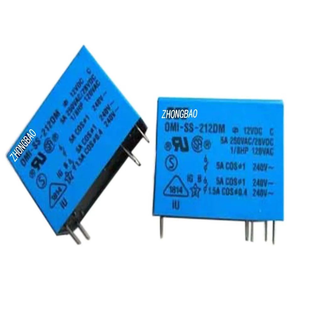 

Реле OMI-SS-212DM 12 В постоянного тока 6 футов CJES 5A 5 шт.