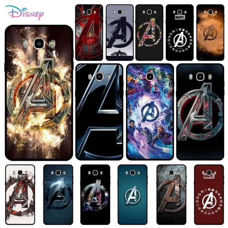 

Marvel Avengers Logo Phone Case for Samsung J 4 5 6 7 8 prime plus 2018 2017 2016 J7 core