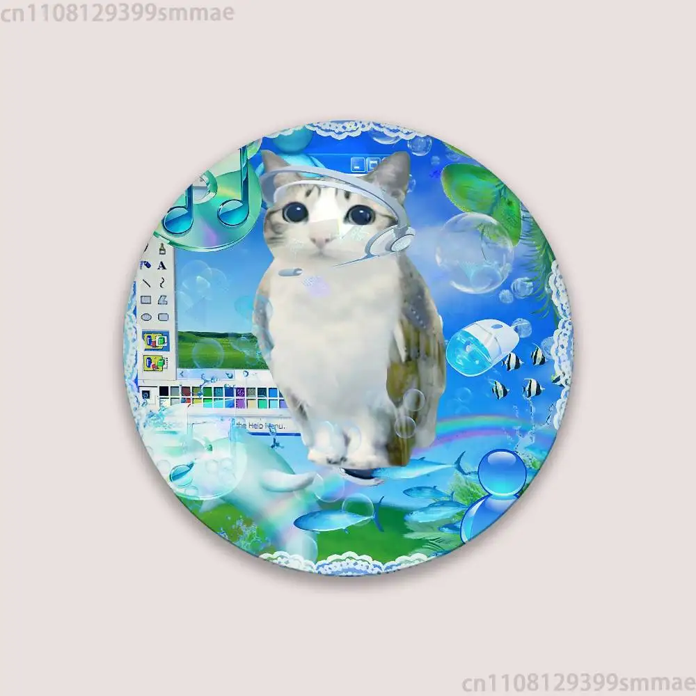 

Frutiger Aero Art 32 мм аниме брошь