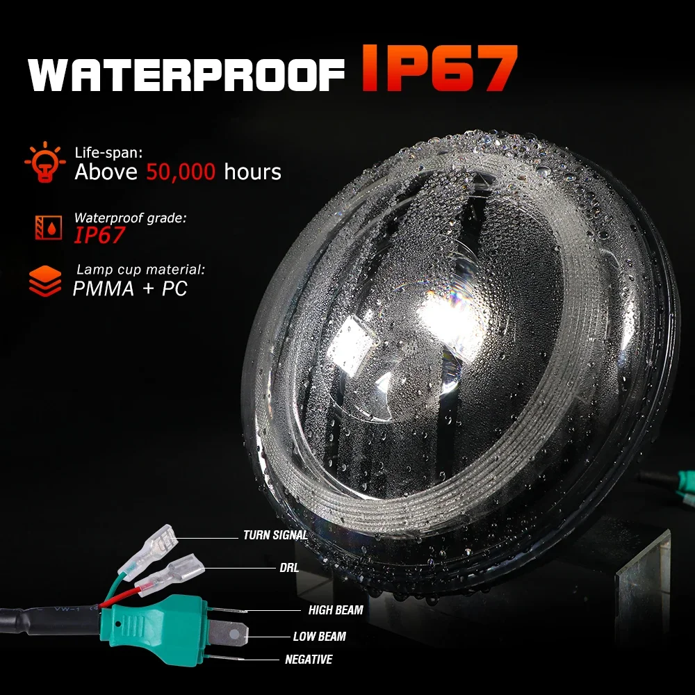 Автоматические аксессуары новинка 7 ''круглые светодиодные фары