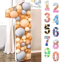 93cm giant birthday number balloon filling box balloon birthday party decoration wedding baby shower balloon number frame box