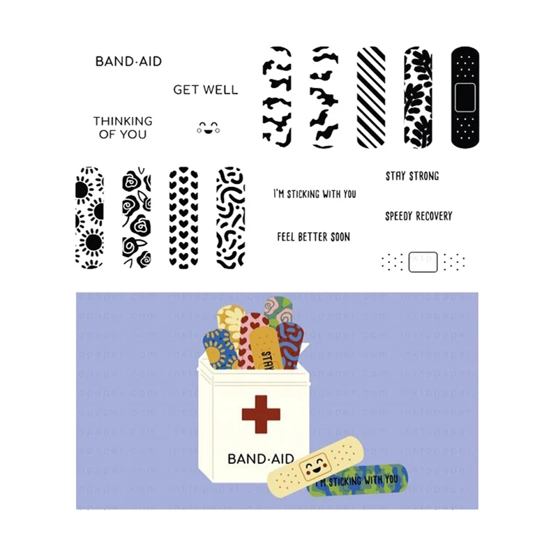 

Пожелания Band-aid, новинка 2022, металлические штампы для резки, Скрапбукинг для изготовления бумаги, прозрачные декоративные рамки для штампов,...