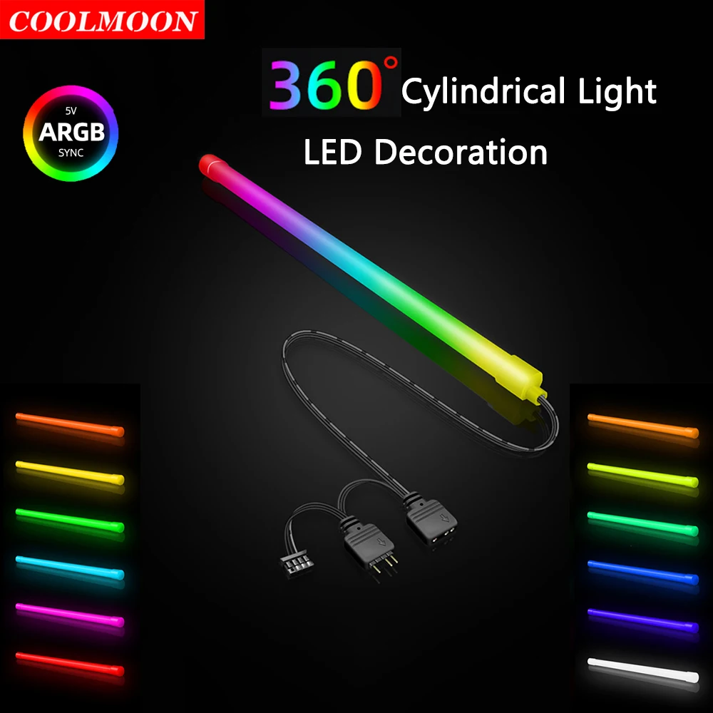 

Фотолампа Coolmoon в виде цилиндра, 30 см, 5 В, 3 контакта