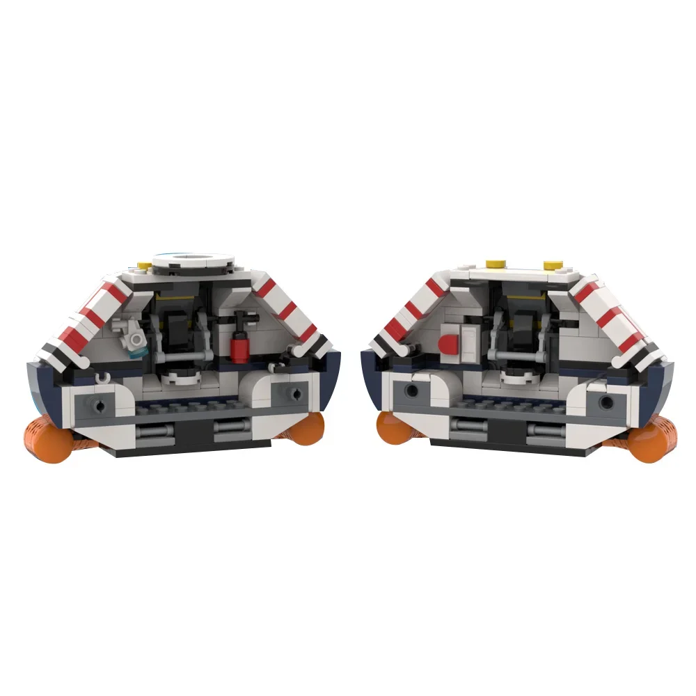 Фото MOC Subnautica Lifepod 5, модель строительных блоков Subnautica, океанские приключенческие игры, Lifepod, подводная лодка, кирпичи, сборные игрушки, подарок для детей №3