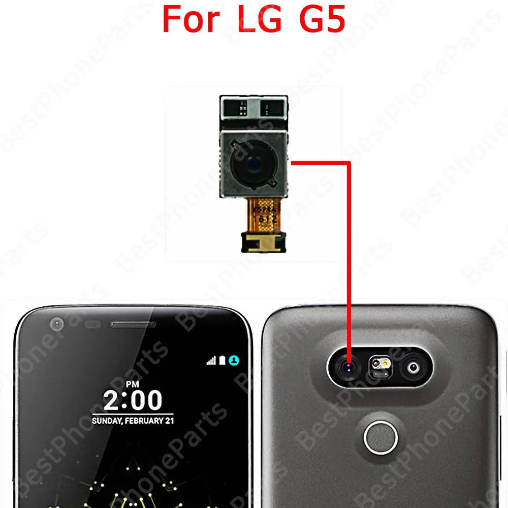 Большая камера для селфи LG G4 G5 G6 G7 G8 G8S G8X ThinQ сменный модуль камеры заднего вида